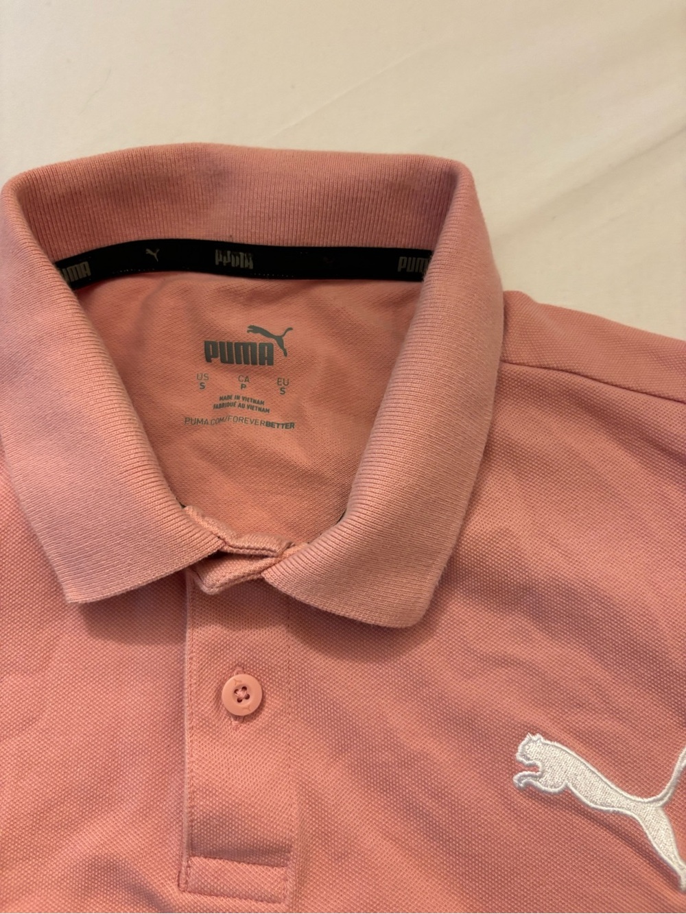 Puma Men’s Dusty Pink Polo Shirt